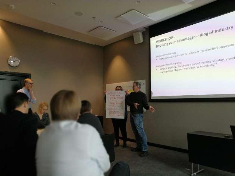 Municipalities from the Helsinki Ring of Industry attended a workshop of business attraction management.